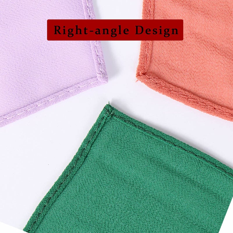 LMVERNA Chiffon Hijab Scarf Solid Color Luxurious Soft Hijab Long Scarf Wrap Scarves (Light khaki) - Image 4